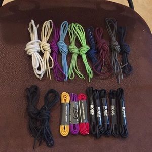 Leather laces various colors